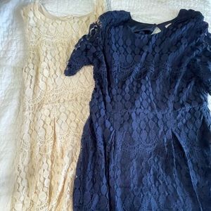 Lot of 2 Target Xhilaration lace Peter Pan collar dresses